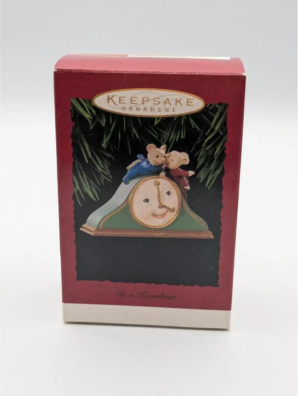 Hallmark Keepsake In a Heartbeat 1995, Christmas is the Time for Love Ornament